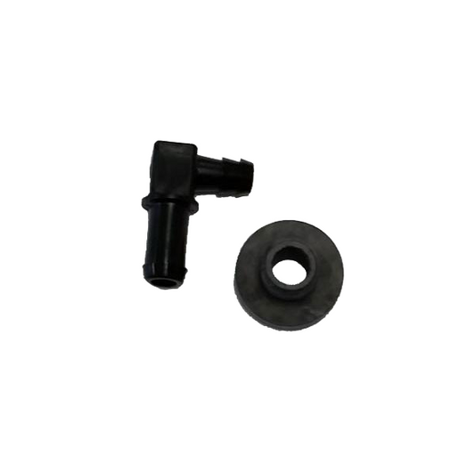 90 Deg Breather Fitting w-Grommet, Animal