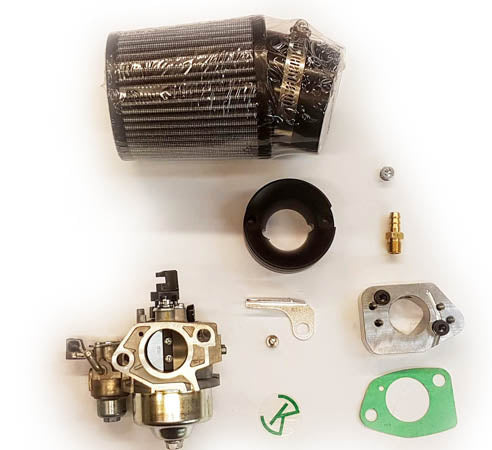 Carb Kit, 390 Carb to GX200 (GX160), 6.5 Chinese OHV, & 212 Predator, 15 degree Mounting