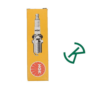 Spark Plug, NGK B6HS, 1/2 inch reach. Methanol Jr. Drag