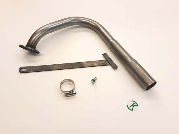 Exhaust, Small Block Clone Open Pipe, Wide Range Power w- Brace