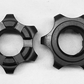 Nut, 5/8" Aluminum Spindle Nut sets, black Anodized.