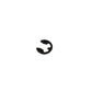 Rocker E-clip for Grove Shaft, DUCAR 212