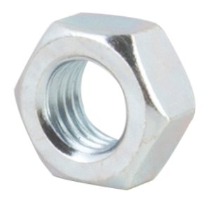 Nut, M6-1.0 DIN 934 Zinc Finish Steel Class 8 Hex Nut