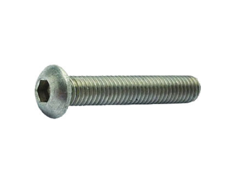 M6-1.0 x 35mm Zinc Steel Button Socket Cap Screw