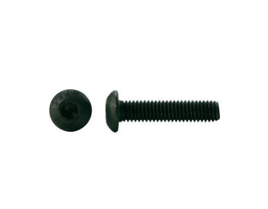 5/16"-24 x 3/4" Black Oxide Steel Button Socket Cap Screw